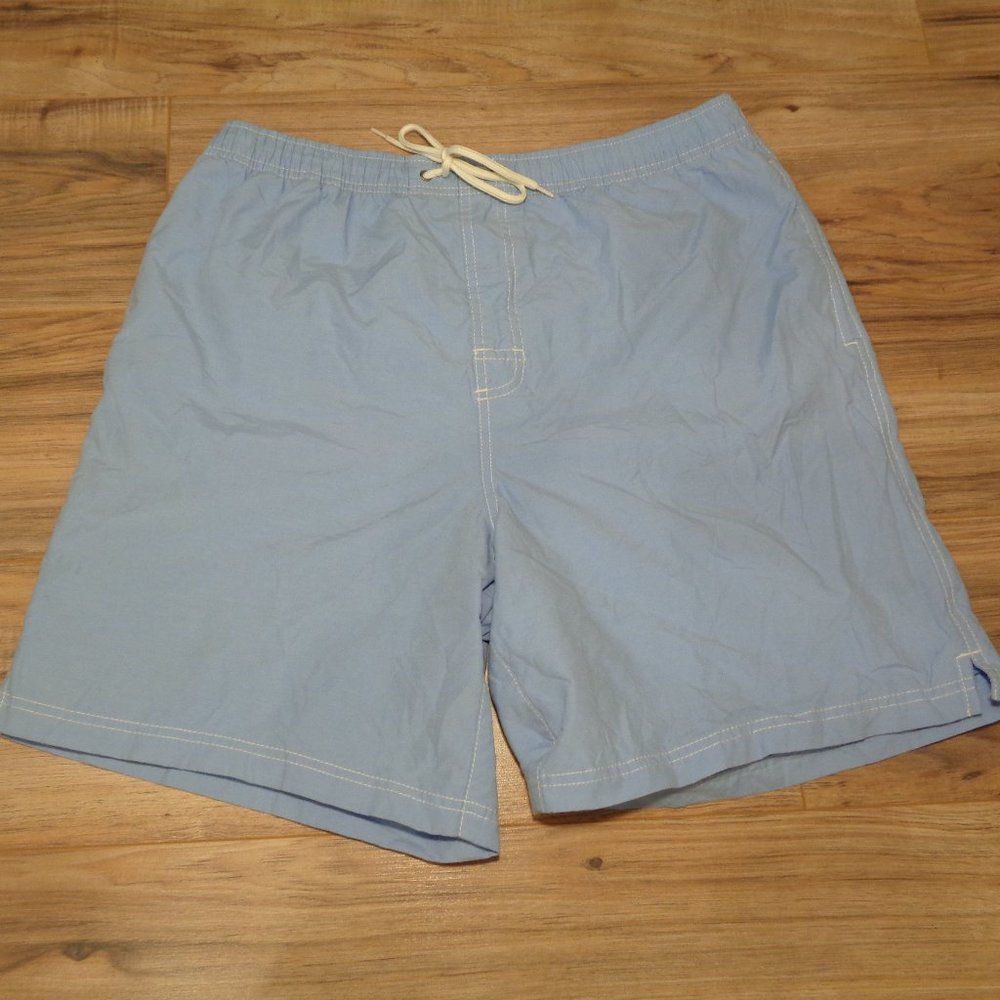Roundtree & Yorke Size Large Light Blue New Men's Swim Trunks Board Shorts